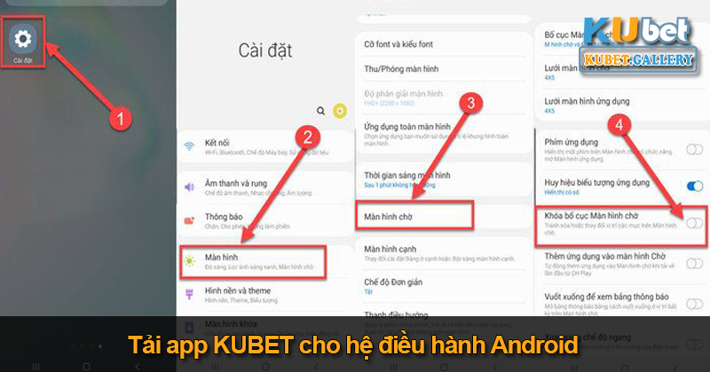 Tải app KUBET cho hệ điều hành Android