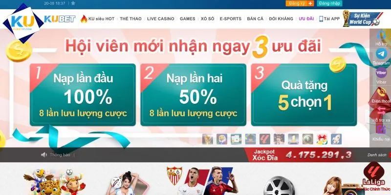 Khám phá ưu đãi thưởng khủng nhất 2026