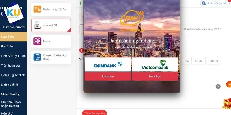 Lời khuyên khi thực hiện nạp tiền KUBET