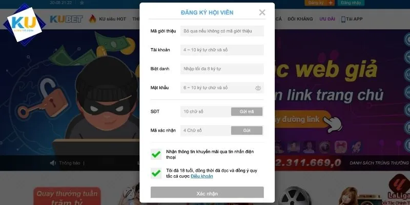 Quy trình 3 bước đăng ký KUBET